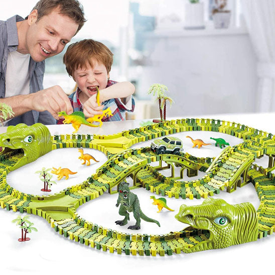 Circuit-voiture-dinosaure