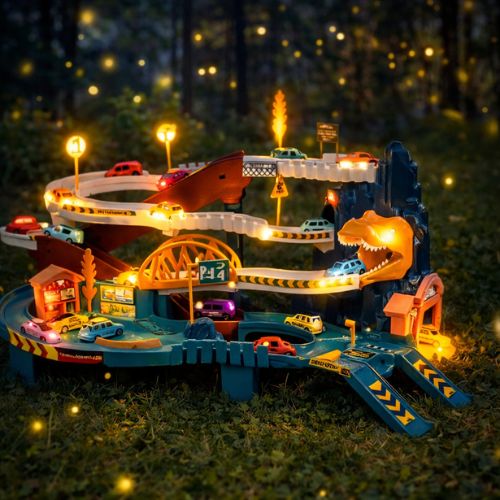 Circuit-voiture-electrique-dinausaure