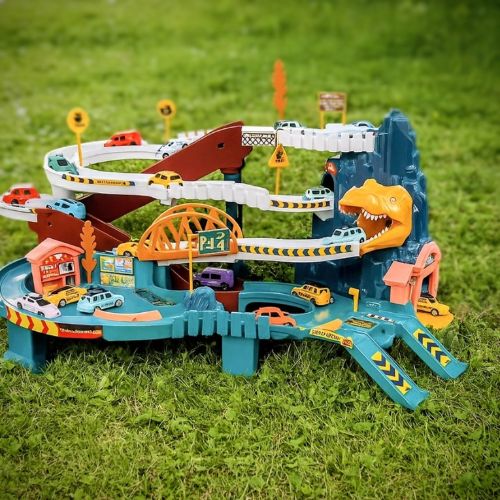 Circuit-voiture-electrique-dinausaures