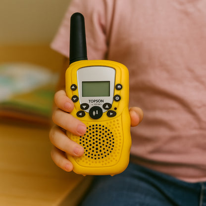 Talkie-walkie-enfant-jaunes