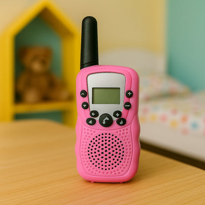 Talkie-walkie-enfant-rose