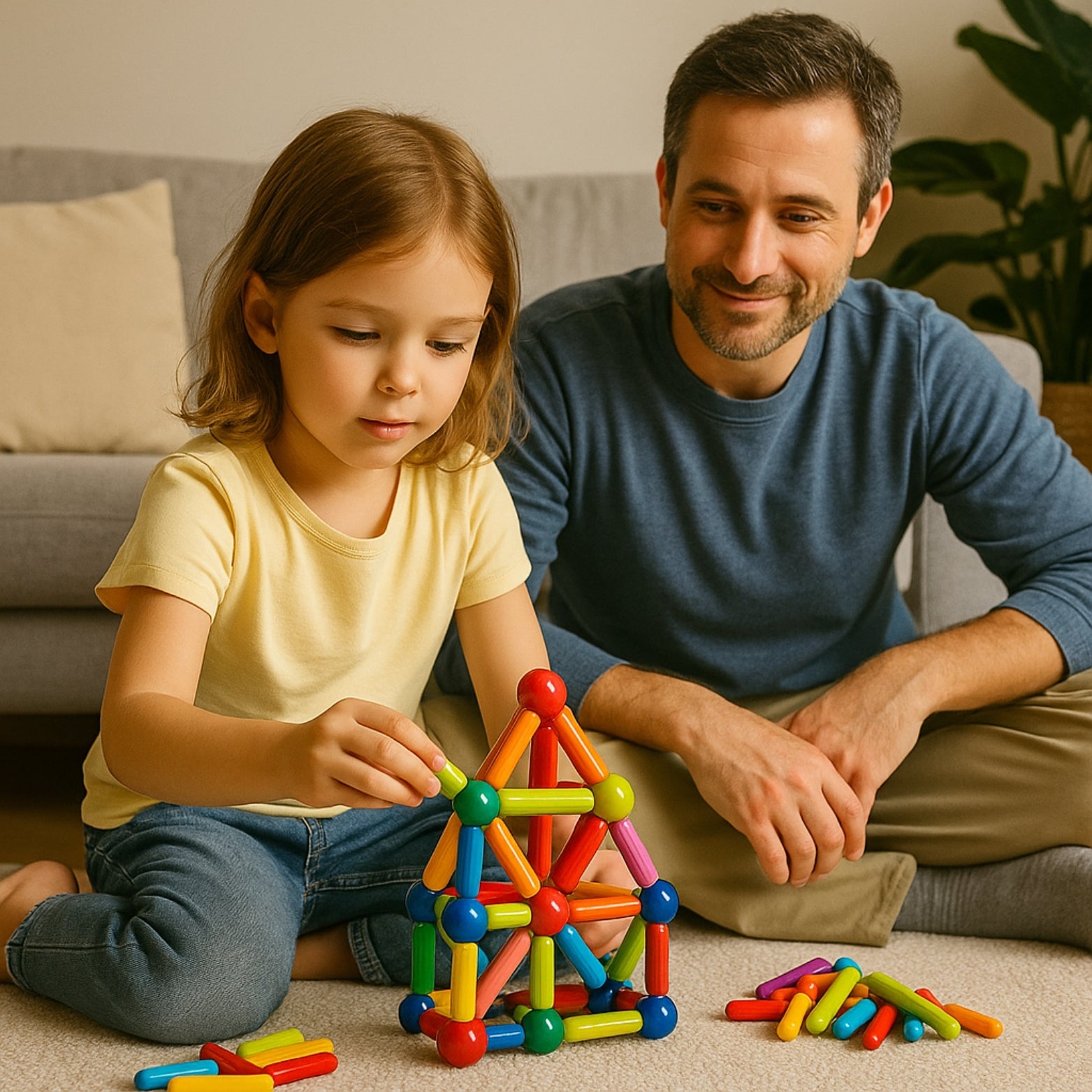 jeu-de-construction-magnetique-beau