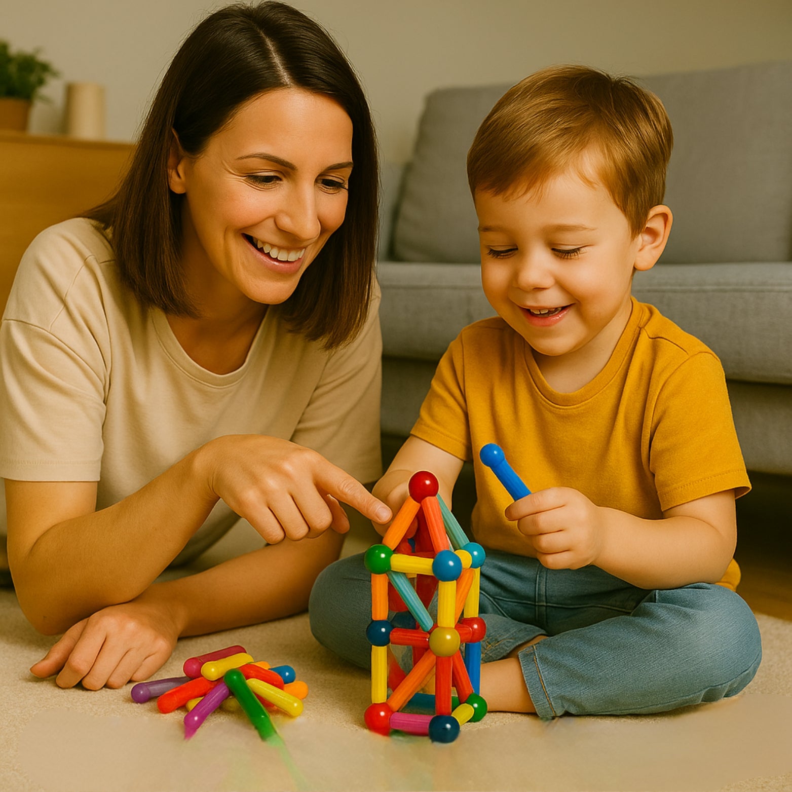 jeu-de-construction-magnetique-famille